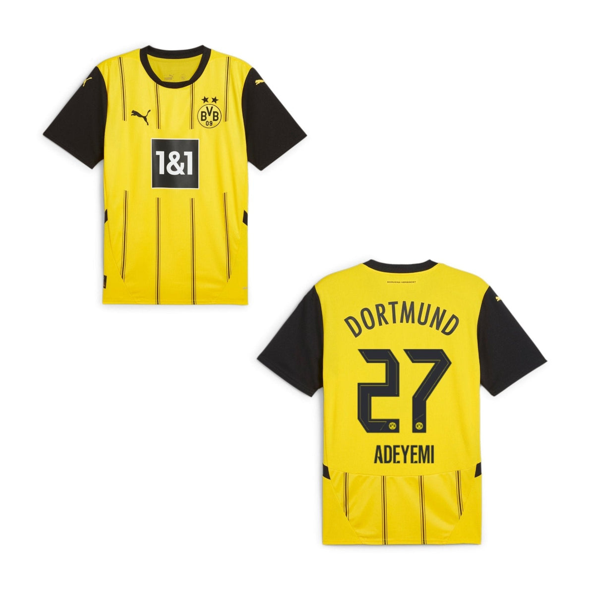 BVB BORUSSIA DORTMUND 2024/25 Herren-Heimtrikot – Spielerversion – ADEYEMI 27