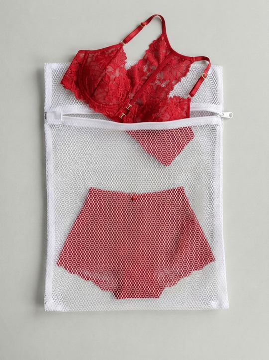 Reusable Mesh Laundry Bag for Bras, Lingerie and Delicates with Zip Closure