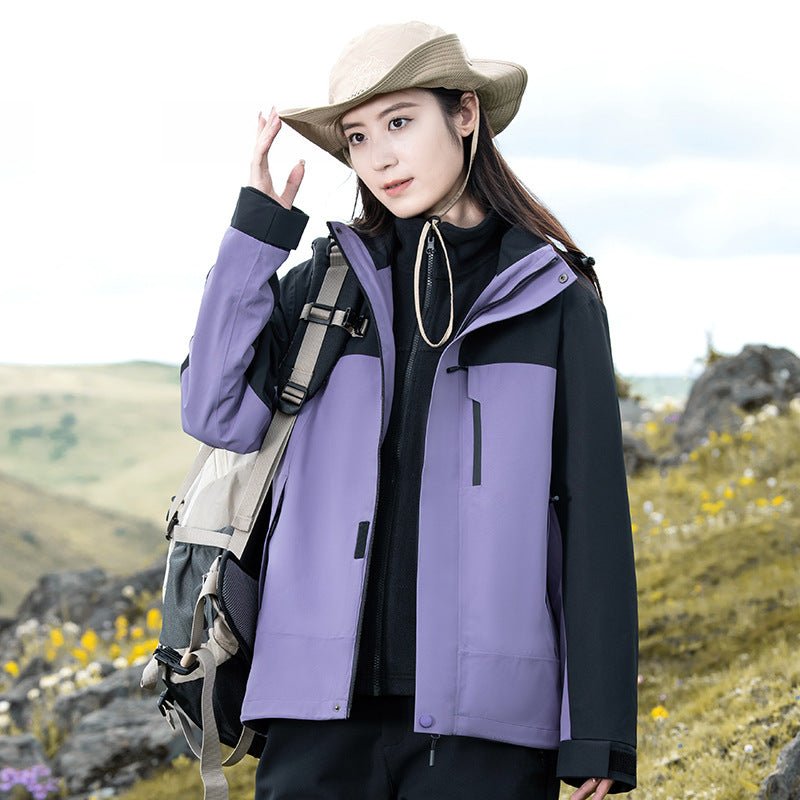 3-in-1 Waterproof Hiking Jacket with Removable Lining