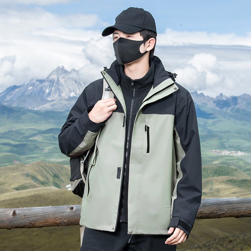 3-in-1 Waterproof Hiking Jacket with Removable Lining