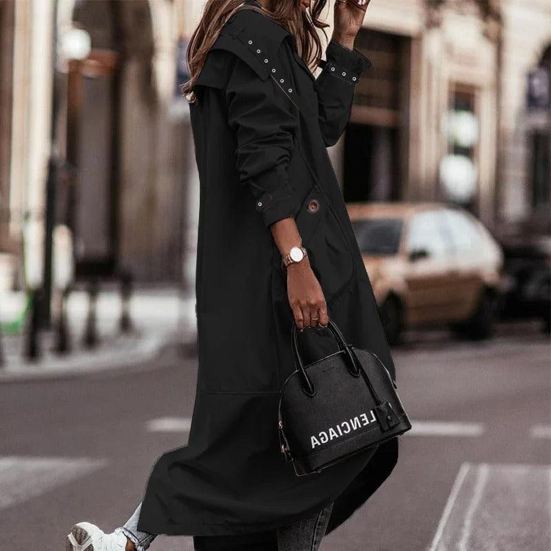 Women's Long Lightweight Waterproof Spring Coat