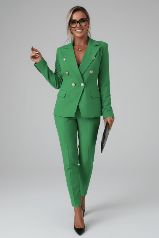 Women's Tailored Blazer and Trouser Suit Set