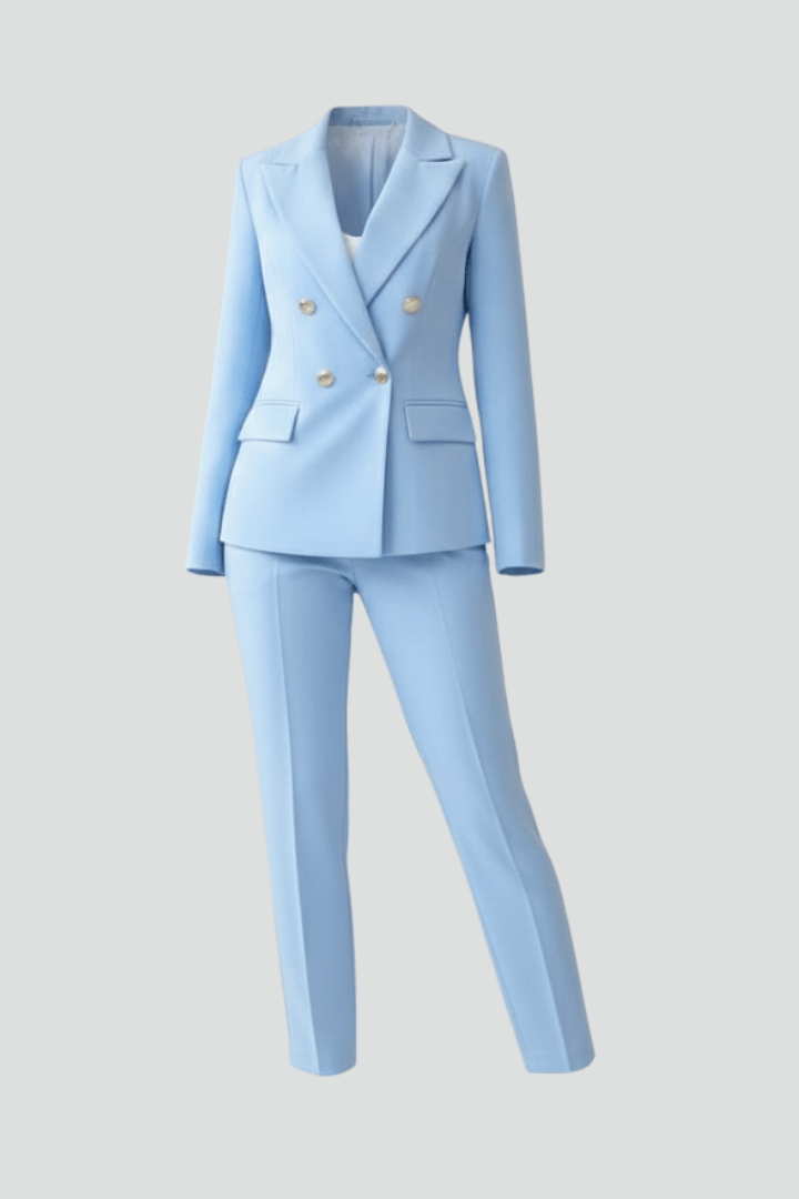 Women's Tailored Blazer and Trouser Suit Set