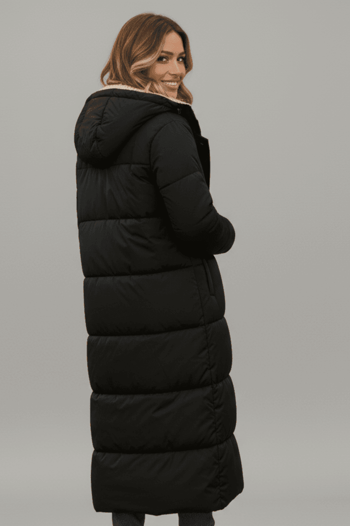 Women's Longline Hooded Padded Puffer Coat