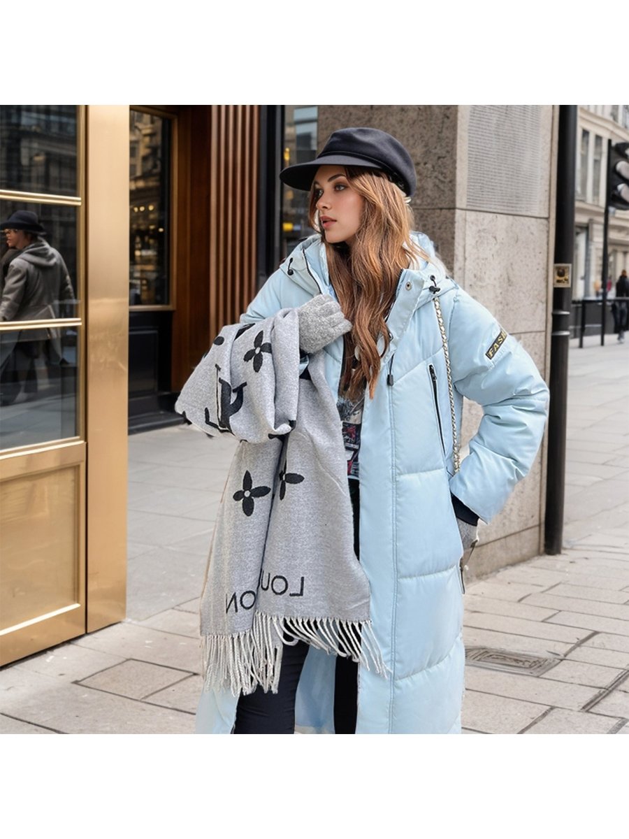 Women's Long Hooded Cotton-Padded Winter Coat