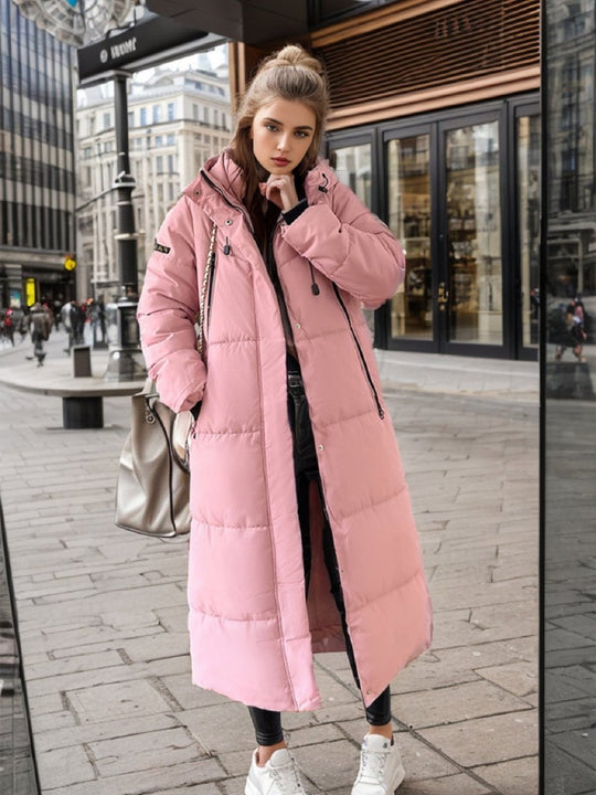 Women's Long Hooded Cotton-Padded Winter Coat
