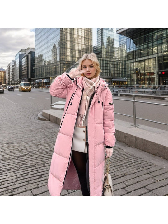 Women's Long Hooded Cotton-Padded Winter Coat