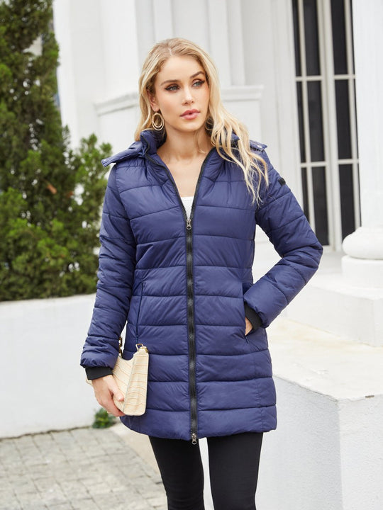 Leichte gesteppte Daunenjacke für den Winter mit weichem Futter