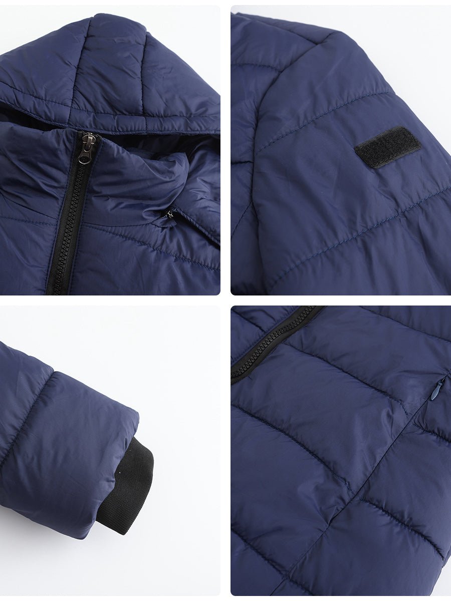 Leichte gesteppte Daunenjacke für den Winter mit weichem Futter