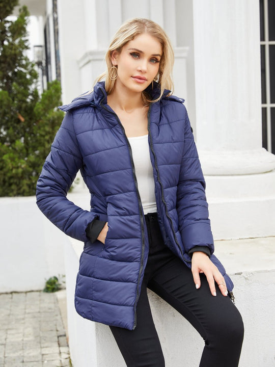 Leichte gesteppte Daunenjacke für den Winter mit weichem Futter
