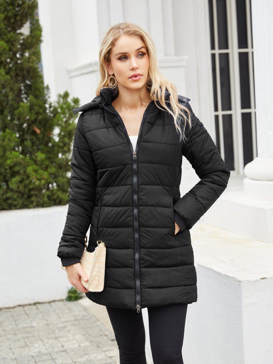 Leichte gesteppte Daunenjacke für den Winter mit weichem Futter
