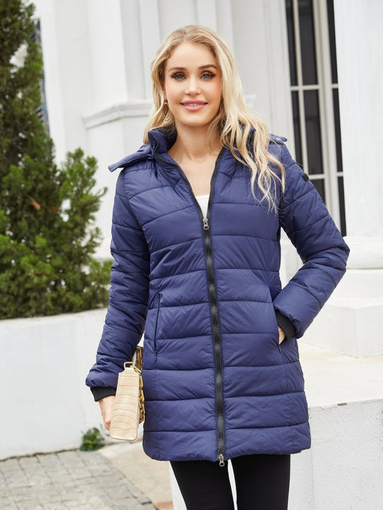 Leichte gesteppte Daunenjacke für den Winter mit weichem Futter