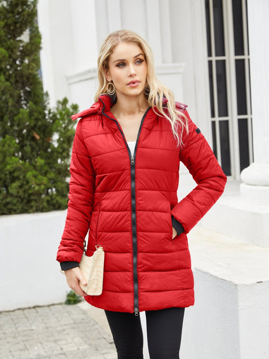 Leichte gesteppte Daunenjacke für den Winter mit weichem Futter