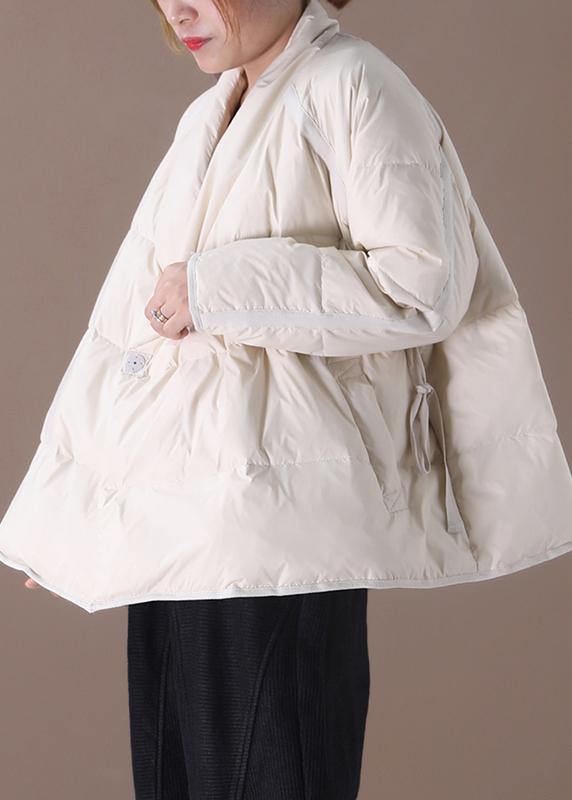 Oversize-Daunenjacke mit dickem Stehkragen