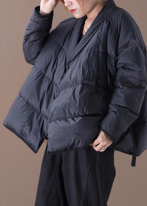 Oversize-Daunenjacke mit dickem Stehkragen