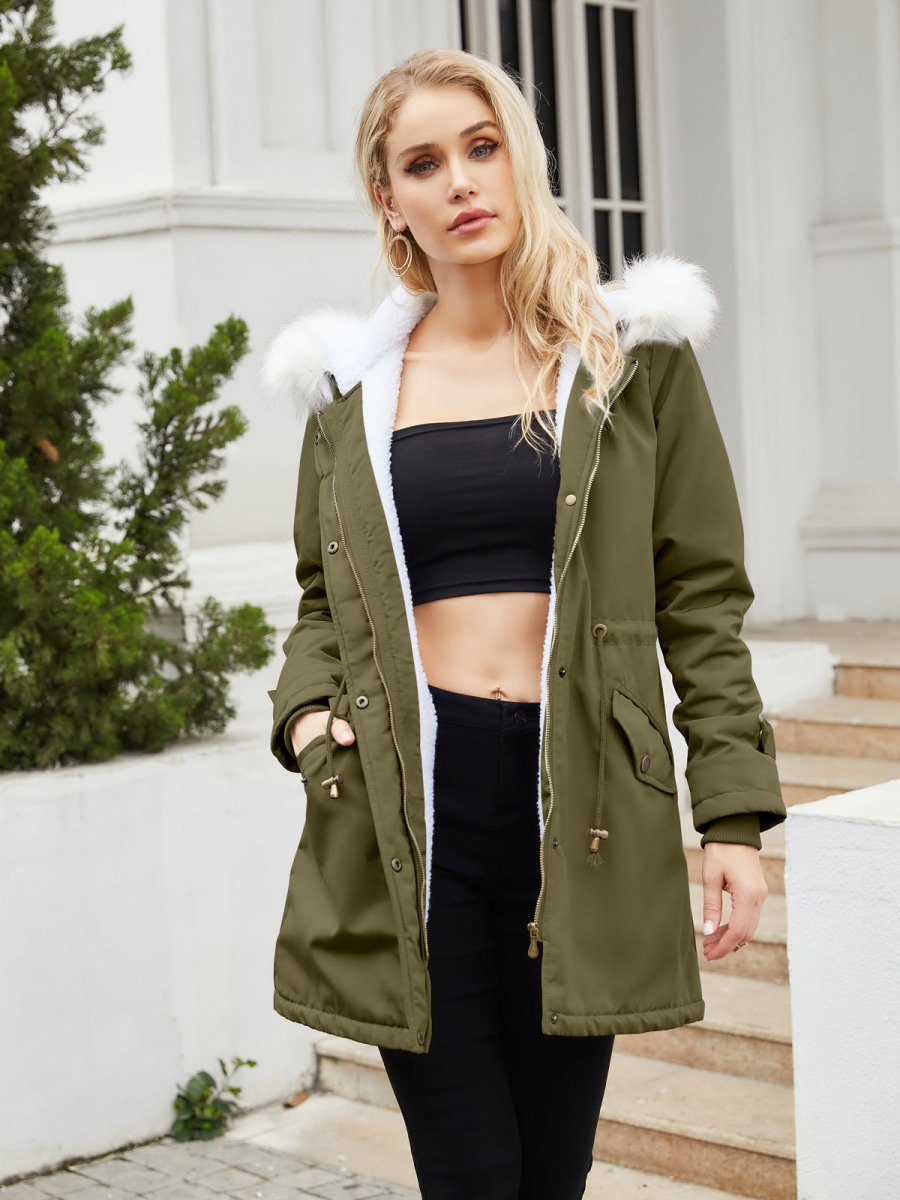 Women's Winter Parka Coat with Warm Lining