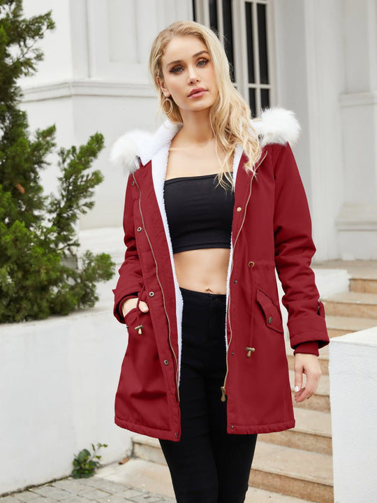 Women's Winter Parka Coat with Warm Lining