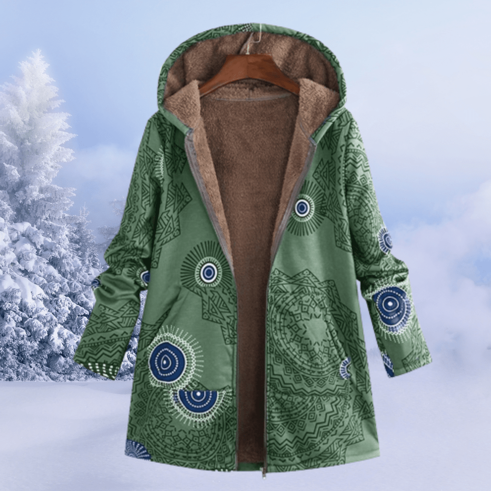 Floral Print Padded Winter Jacket