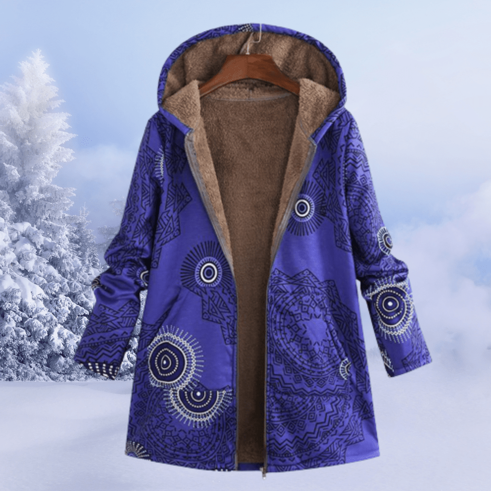 Floral Print Padded Winter Jacket
