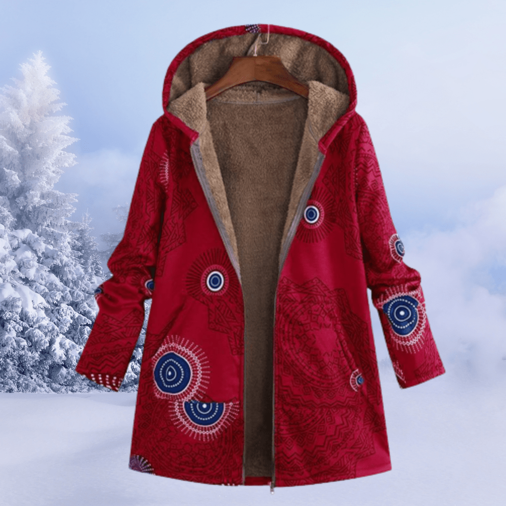 Floral Print Padded Winter Jacket