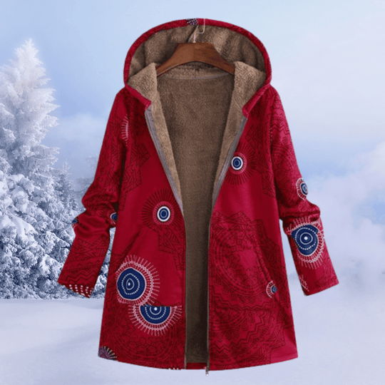 Floral Print Padded Winter Jacket