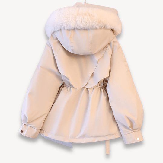 Women's Water-Resistant Parka with Faux Fur Lining and Adjustable Fit