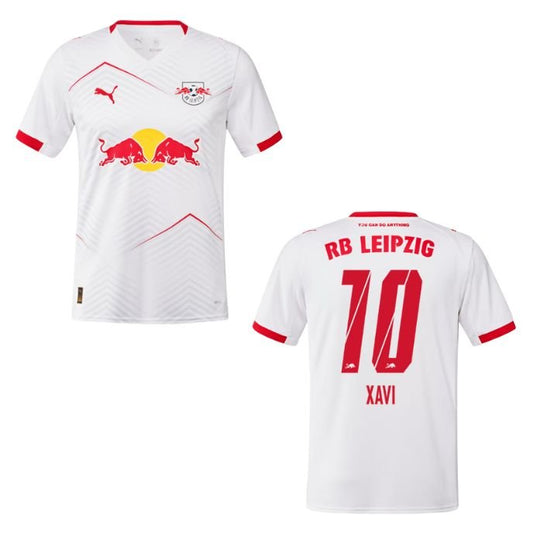 RB Leipzig 2025/26 Home Jersey – Men's Fan Version – Xavi 10