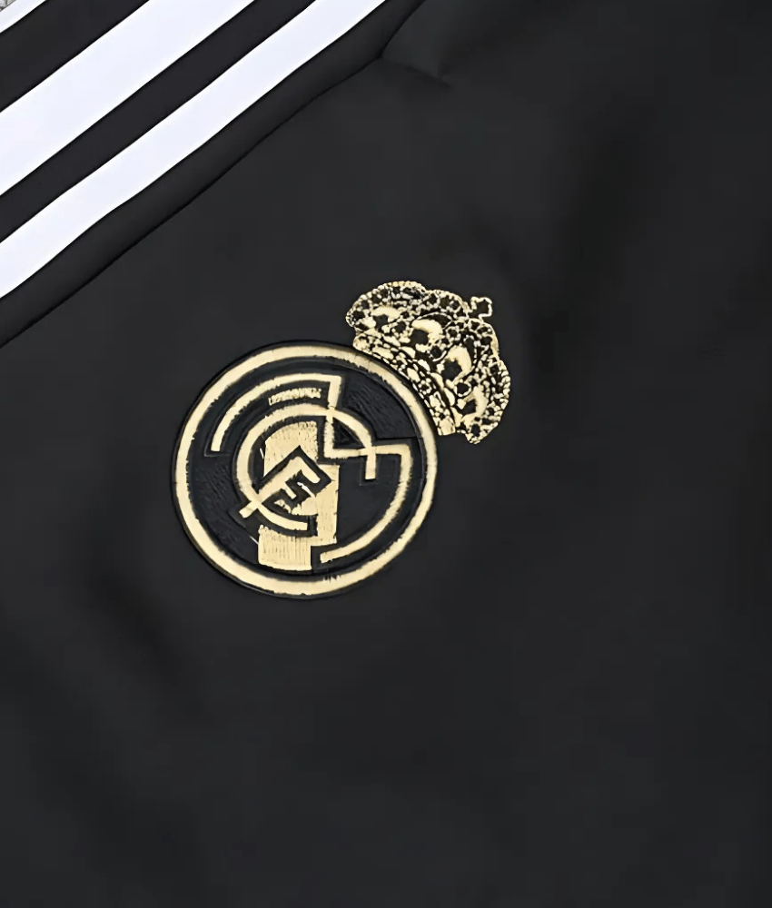Real Madrid 2022/23 Black Dragon 1/4 Zip Tracksuit