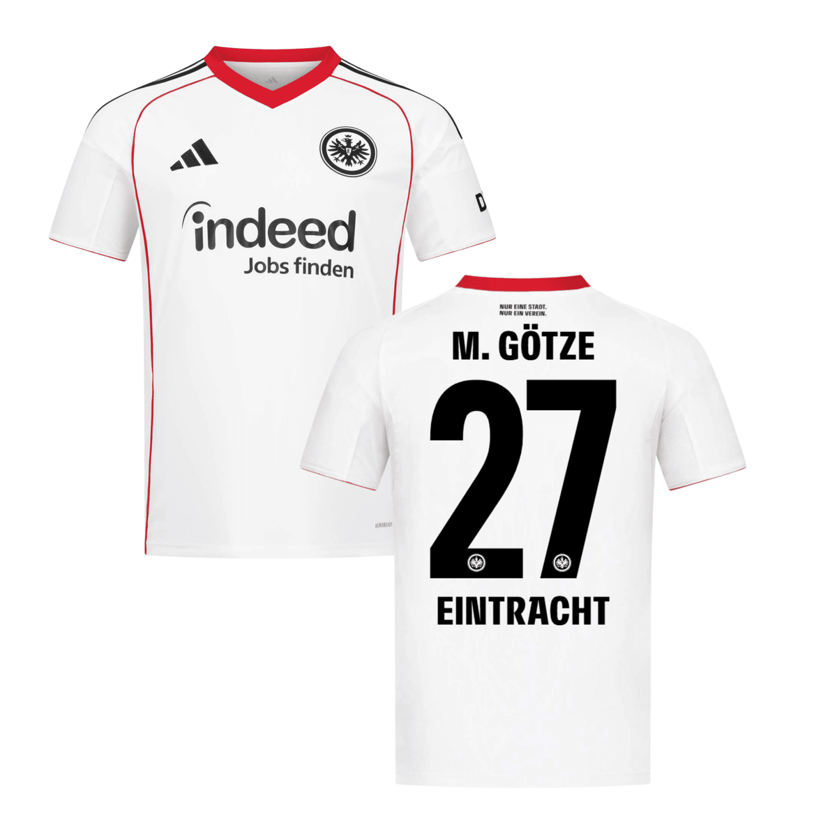 SGE EINTRACHT FRANKFURT 2025/26 Auswärtstrikot für Kinder – M. GÖTZE 27